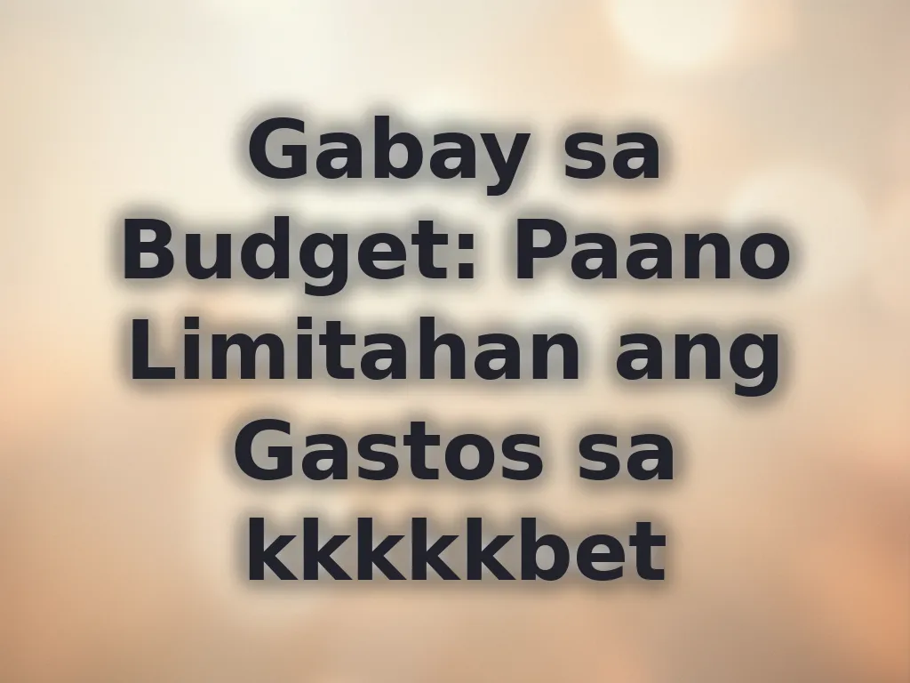 Gabay sa Budget